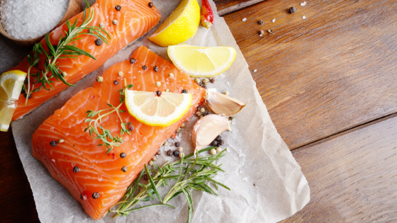Lemon Dill Salmon with Zucchini and Yellow Squash en Papillote (cooked in parchment)
